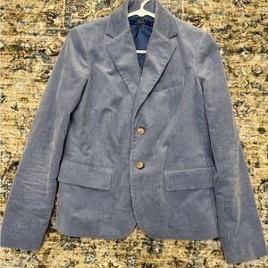 Women’s Light Blue Polo Ralph Lauren Corduroy Blazer Size 2